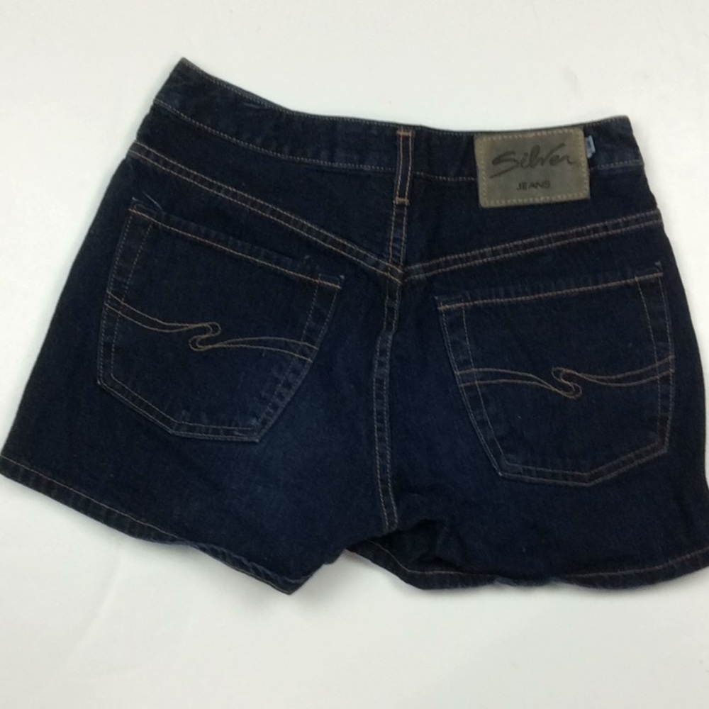 Silver Jeans Dark Blue Jean Shorts
